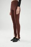 Giyinsen Kadın Kahverengi Kanvas Pantolon - 24YW68070926