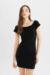 Defacto Kadın Siyah Elbise - A7362AX/BK81