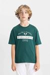 Defacto Erkek Çocuk Yeşil Tişört - C4903A8/GN1116