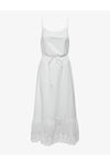 Only Onllou Lıfe Emb Strap Ankel Dress Ptm Kadın Beyaz Elbise - 15313166