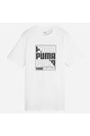 Puma Graphıcs Puma Box Tee Erkek Beyaz Tişört - 680172-02