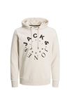 Jack & Jones Jorbronx Arch Bıg Sweat Hood Ub Erkek Beyaz Sweat - 12267584