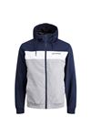 Jack & Jones Jjerush Hood Bomber Noos Erkek Lacivert Mont - 12200208