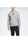 Rı Badge Hoodıe  Reebok Erkek Gri Sweat - 4W