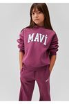 Mavi Logo Kız Çocuk Mor Sweat - M7610035-70651