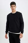 Defacto Erkek Siyah Sweat - T3777AZ/BK81