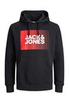 Jack & Jones Jjecorp Logo Sweat Hood Play Noos Erkek Siyah Sweat - 12233599