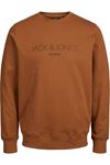 Jack & Jones Jprblajared Sweat Crew Neck Erkek Kahverengi Sweat - 12261873