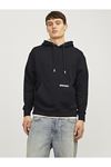 Jack & Jones Jjelegacy Sweat Hood Noos Erkek Siyah Sweat - 12256534