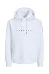 Jack & Jones Jjestar Jj Sweat Hood Noos Erkek Beyaz Sweat - 12233972