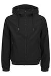 Jack & Jones Jjebasıc Softshell Hood Noos Erkek Siyah Mont - 12236300