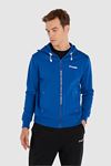 Hummel Hmljensen Zıp Hoodıe Erkek Mavi Sweat - 921993-9821