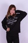 Fashion Friends Kadın Siyah Sweat - 24K0844K1