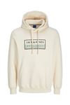 Jack & Jones Jorfrederıksberg Box Sweat Hood Sn Erkek Ekru Sweat - 12262513