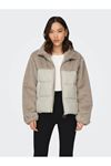 Only Onlwanja Fur Puffer Mıx Jacket Bej Kadın Mont 15292945