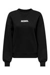 Only Onlsofıa L/S Word O-Neck Swt Siyah Kadın Sweatshirt 15329876