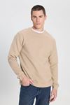 Wrangler Erkek Sweatshirt Bej W242501614 M Local Coll. Crew Neck