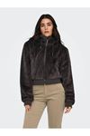 Only Onlvenıce Faux Fur Hood Bomber  Kadın Mont 15322127