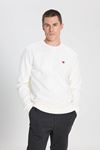 Wrangler M Local Coll. Crew Neck Beyaz Erkek Sweatshirt W242726W02