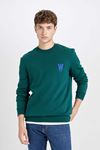 Defacto Koyu Yeşil Erkek Sweatshirt D3670AX/GN671