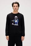 Bad Bear Erkek Sweatshirt Siyah 24.02.12.020 Panther Crewneck