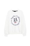 Quzu Kadın Sweatshirt Ekru 17745