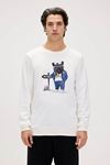 Bad Bear Erkek Sweatshirt Beyaz 24.02.12.020