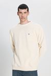 Lee Erkek Sweatshirt Beyaz L81IRY102 M EU Coll. Crew Neck