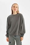 Defacto Kadın Sweatshirt Gri A4177AX/GR449