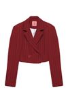 Quzu Kadın Blazer Ceket Bordo 51256