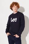 Lee Erkek Sweatshirt Lacivert L80XTJMA EU Coll. M Crew Neck