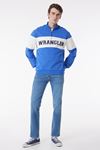 Wrangler Erkek Sweatshirt Mavi W232526400