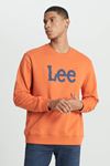 Lee Erkek Sweatshirt Turuncu L80XTJBH EU Coll. M Crew Neck