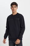 Lee Erkek Sweatshirt Siyah L242499001M Local Coll. Crew